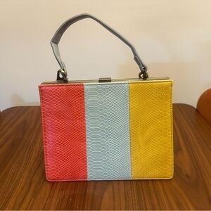 Anthropologie Snakeskin Bag